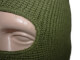 Шапка-маска вязана зелена Польща